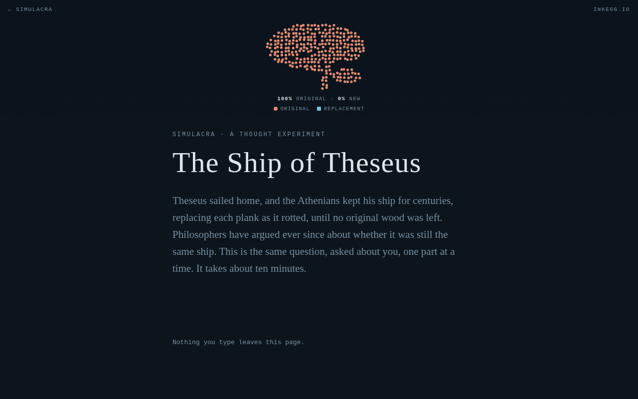 THE SHIP OF THESEUS — view 2